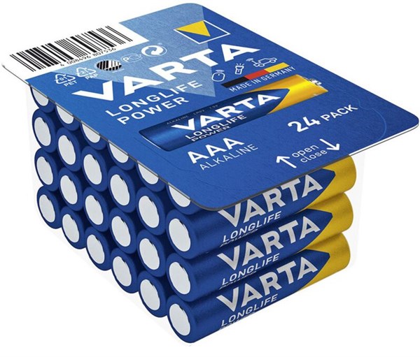 AAA / LR03 Varta Longlife Power batteri (24stk)