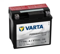 Varta Powersports AGM 4Ah 504012 / YTX5L-BS