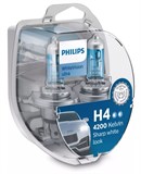 Philips H4 White Vision Ultra Inkl. W5W (2+2 stk)