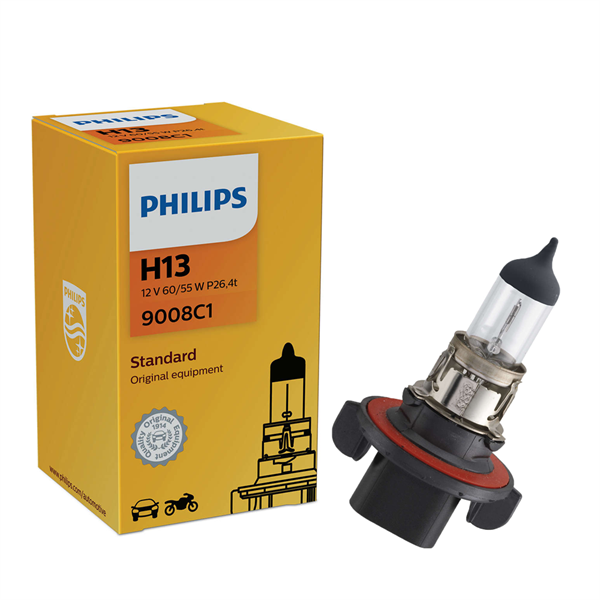 Philips H13 (9008) 65watt 55/60W (1 stk.)