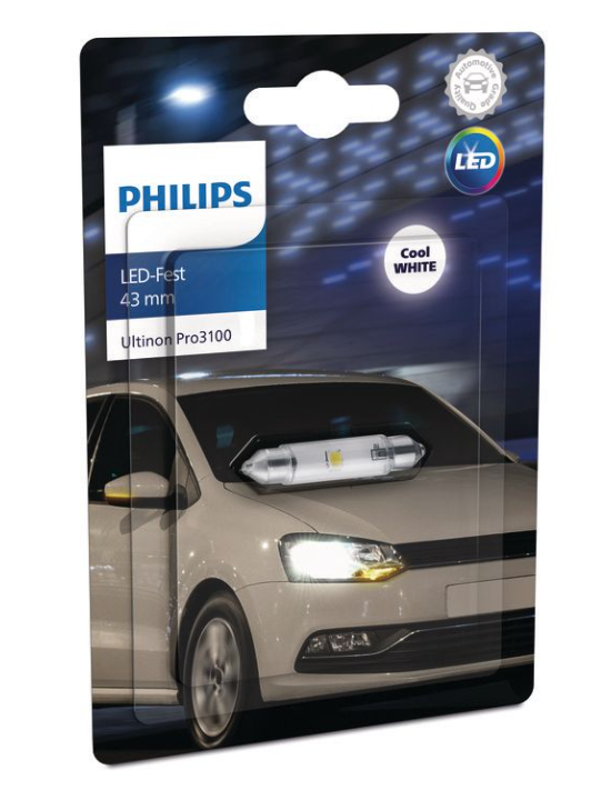 Philips Ultinon Pro3100 LED SI 43mm (Festoon) 6000K (1 stk)