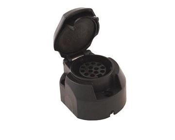 13-Polet Stikdåse DIN "Hun" PVC 