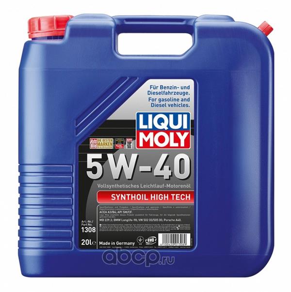 Liqui Moly Synthoil High Tech - 5W-40 (20 liter)