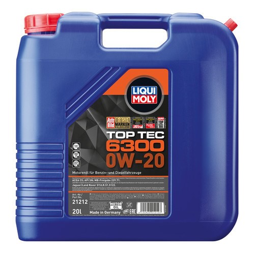 Liqui Moly Top Tec 6300 - 0W-20 (20 liter)