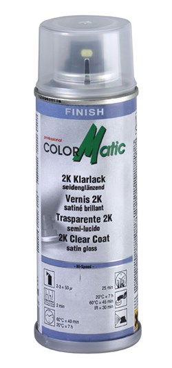 ColorMatic klarlak (2-komponent), Satin-mat (200ml)