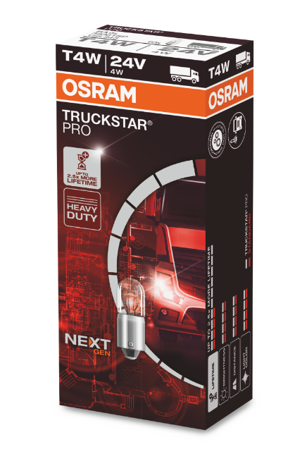 Osram TruckStar Pro T4W 24V Next Gen (1 stk.)