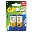 GP Ultra Plus batterier LR14/C-Cell - Svanemærket (2 stk.)