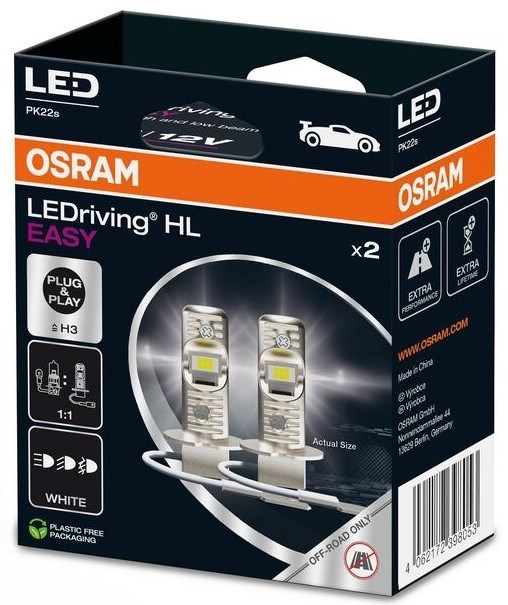 Osram H3 HL EASY LEDriving (2 stk.)