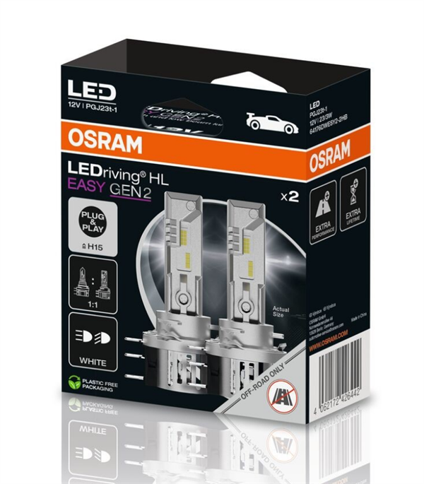 Osram H15 HL EASY Gen2 LEDriving (2 stk.)