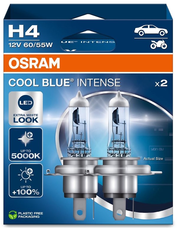 Osram Cool Blue Intense Next Gen H4 (2 stk.)