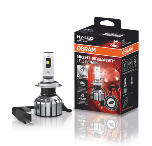 Osram H7 MC Night Breaker LED Gen2 - ECE godkendt (1 stk.)