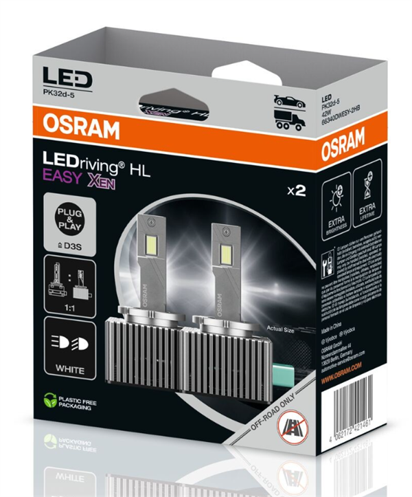 Osram D3S LEDriving HL EASY Xen (2 stk.)