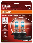 Osram Night Breaker Laser HB4 +150% lys (2 stk.)