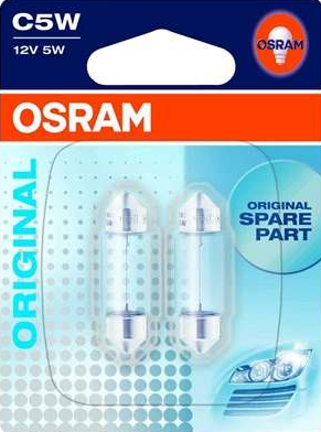 Osram Original Line Pinol Pære C5W (P) (2 stk.)
