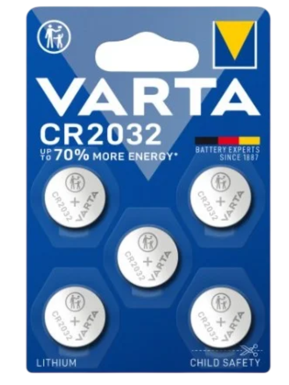 CR2032 / DL2032 Varta Knapcelle batteri  (5 stk)