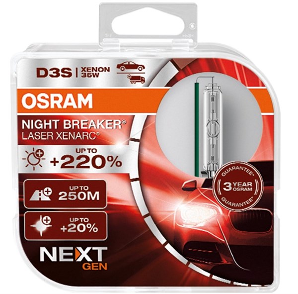 Osram Night Breaker Laser D3S +220% Next Gen (2stk)