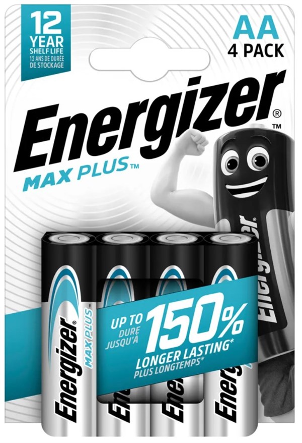 AA / LR6 Energizer Max Plus batteri (4stk)