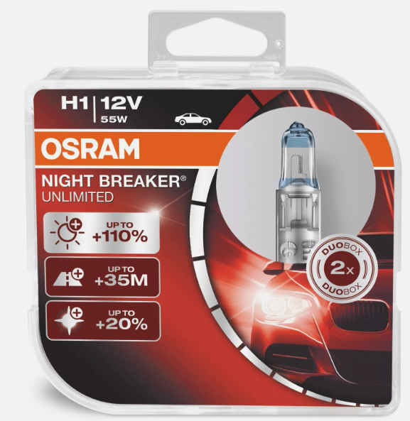 Osram Night Breaker Unlimited H1 (P) (2 stk.)