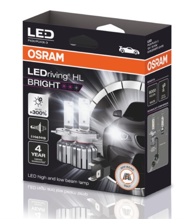Osram LEDriving HL Bright H4 / H19 LED (2 stk.)