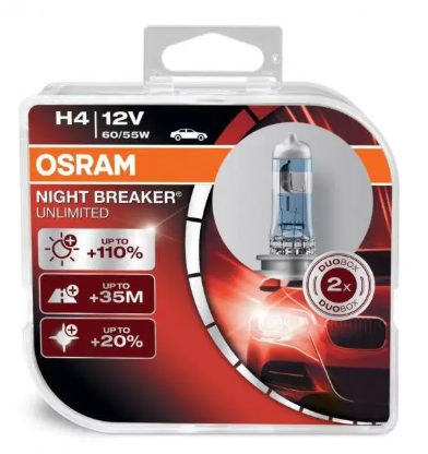 Osram Night Breaker Unlimited H4 (P) (2 stk.)