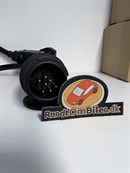 Adaptor fra 13 polet bil til 7 polet trailer - Med kabel