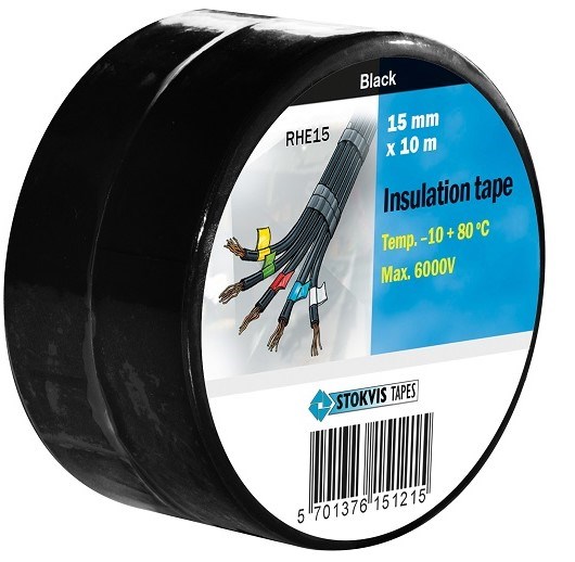 Isolerbånd Sort (10m)