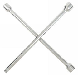 Krydsnøgle 17/19/22mm + 1/2" firkant