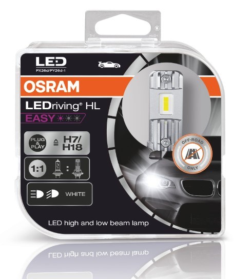 kom videre svimmelhed sammensatte Osram Easy LED H7 LEDriving LED pærer