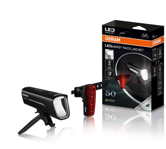 Osram LEDsBIKE Race 50 Lux / 100Lm Lygtesæt