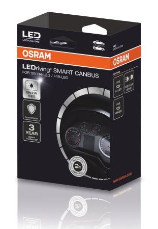 Osram Smart Canbus adapter H4/H19 LED LEDSC04 (2 stk.)