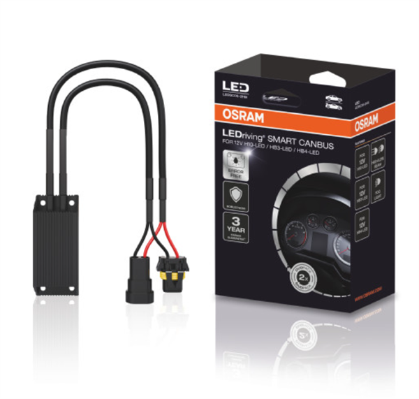 Osram Smart Canbus adapter H10, HB3, HB4 LED (2 stk.)