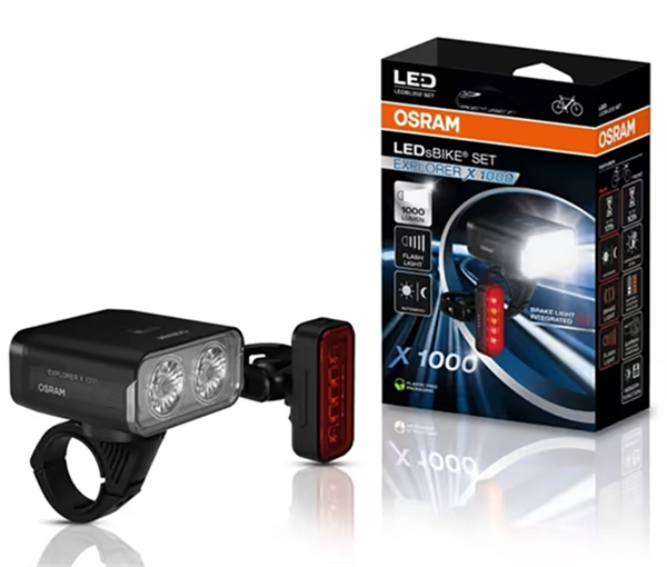Osram LEDsBIKE Explorer X 1000 Spot Lygtesæt