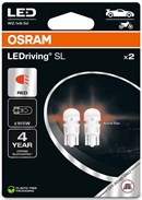 Osram LED Pære Rød W5W (2 stk.)