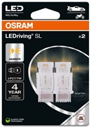 Osram LED Pære Gul P27/7W (2 stk.)