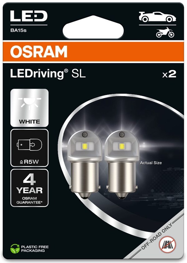 Osram R5W BA15s LED Pære (2 stk.)