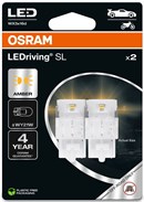 Osram LED Pære Gul WY21W (2 stk.)