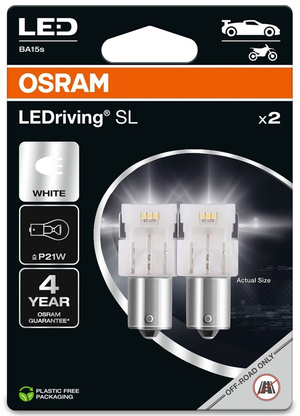 Osram LED Pære P21W (2 stk.)