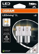 Osram LED Pære Gul PY21W (2 stk.)
