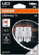 Osram LED Pære Rød W21/5W (2 stk.)