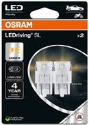 Osram LED Pære Gul W21/5W (2 stk.)