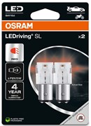 Osram LED Pære Rød P21/5W (2 stk.)