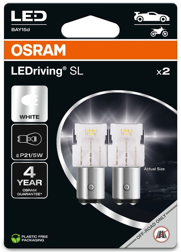 Osram LED Pære P21/5W (2 stk.)