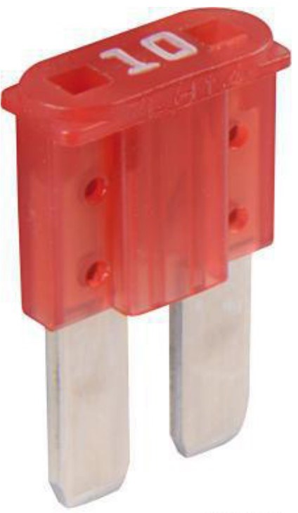 Fladstiksikring "Micro" 10 Ampere (1 stk.)