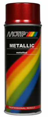 Motip Metallic lak Rød (400ml)