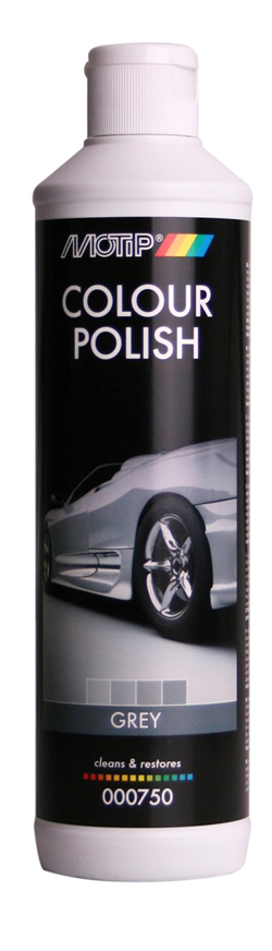 Motip Polish & Voks m/farve Grå (500ml)