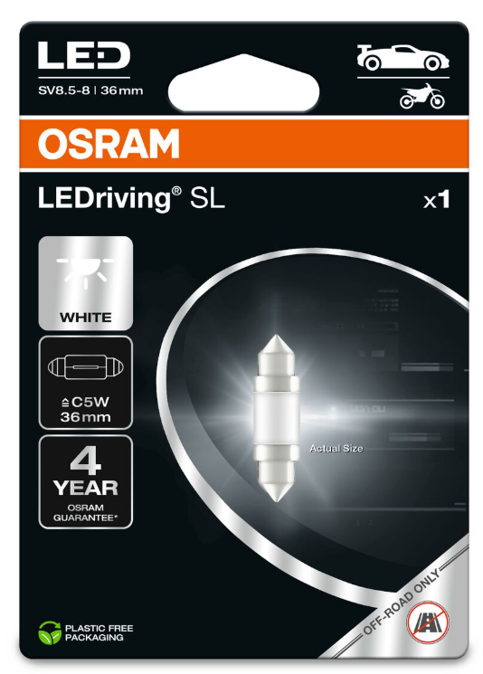 Osram LED Pære C5W Festoon 36mm (1 stk.)