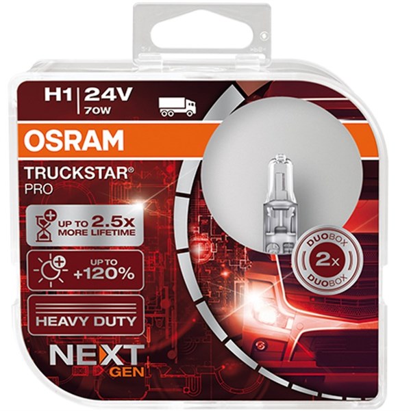 Osram TruckStar Pro H1 24V Next Gen (2 stk.)