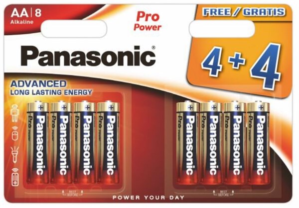 AA / LR6 Panasonic Pro Power batteri (8stk)
