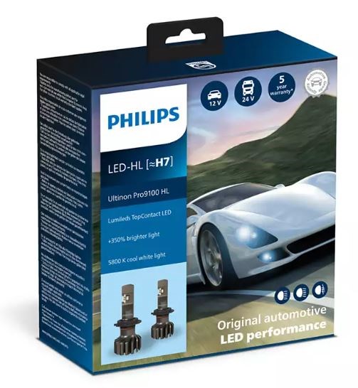 Philips Adapter Ring H7 LED Type D Lamp Holder for Philips Ultinon Pro6000  H7-LED : : Automotive