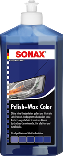 Sonax Polish og wax color - blå (500ml)